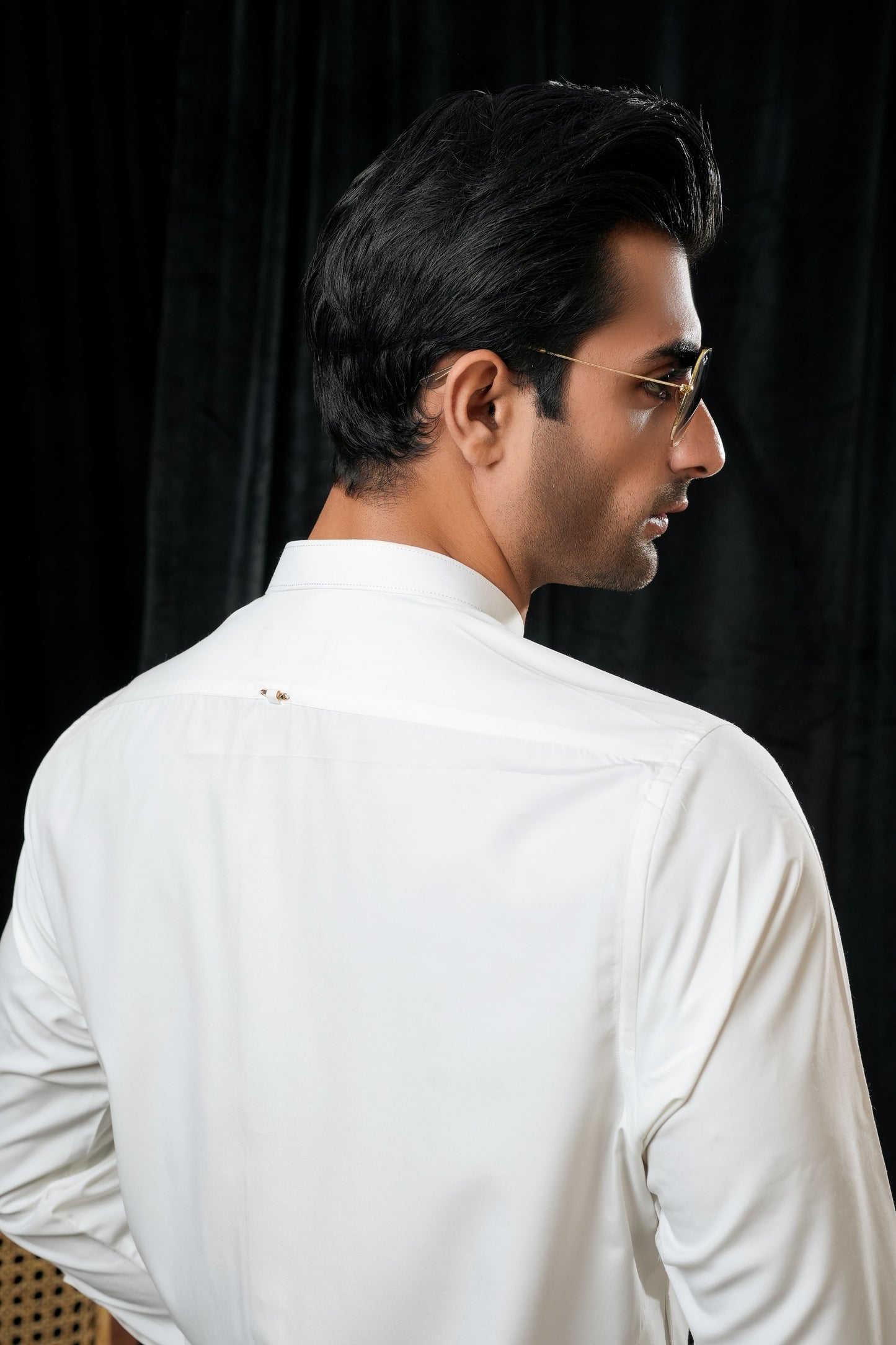 WHITE PREMIUM TEXTURED KURTA TROUSER