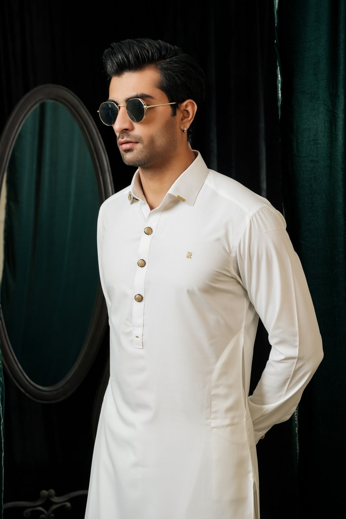 OFF WHITE SHALWAR KAMEEZ