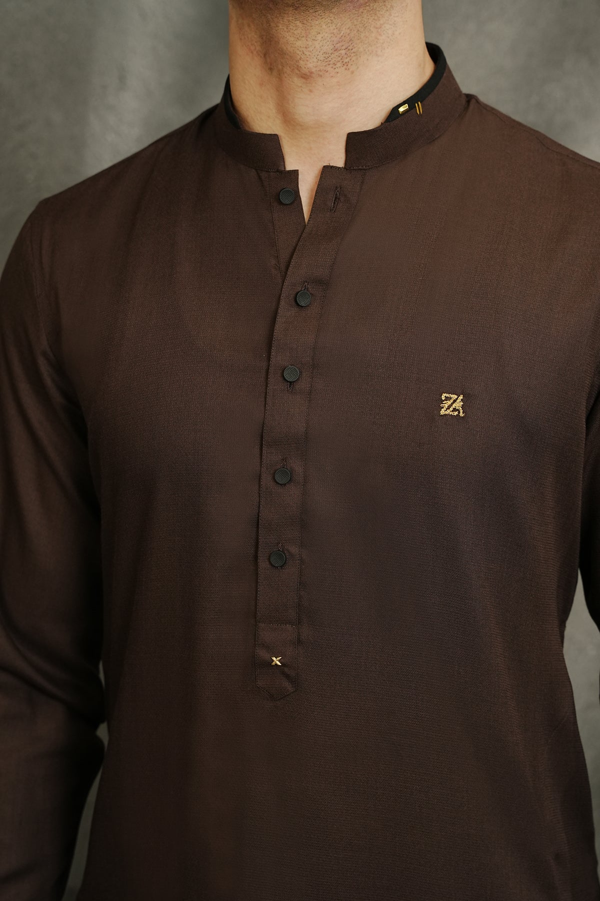 CHOCOLATE BROWN KURTA TROUSER
