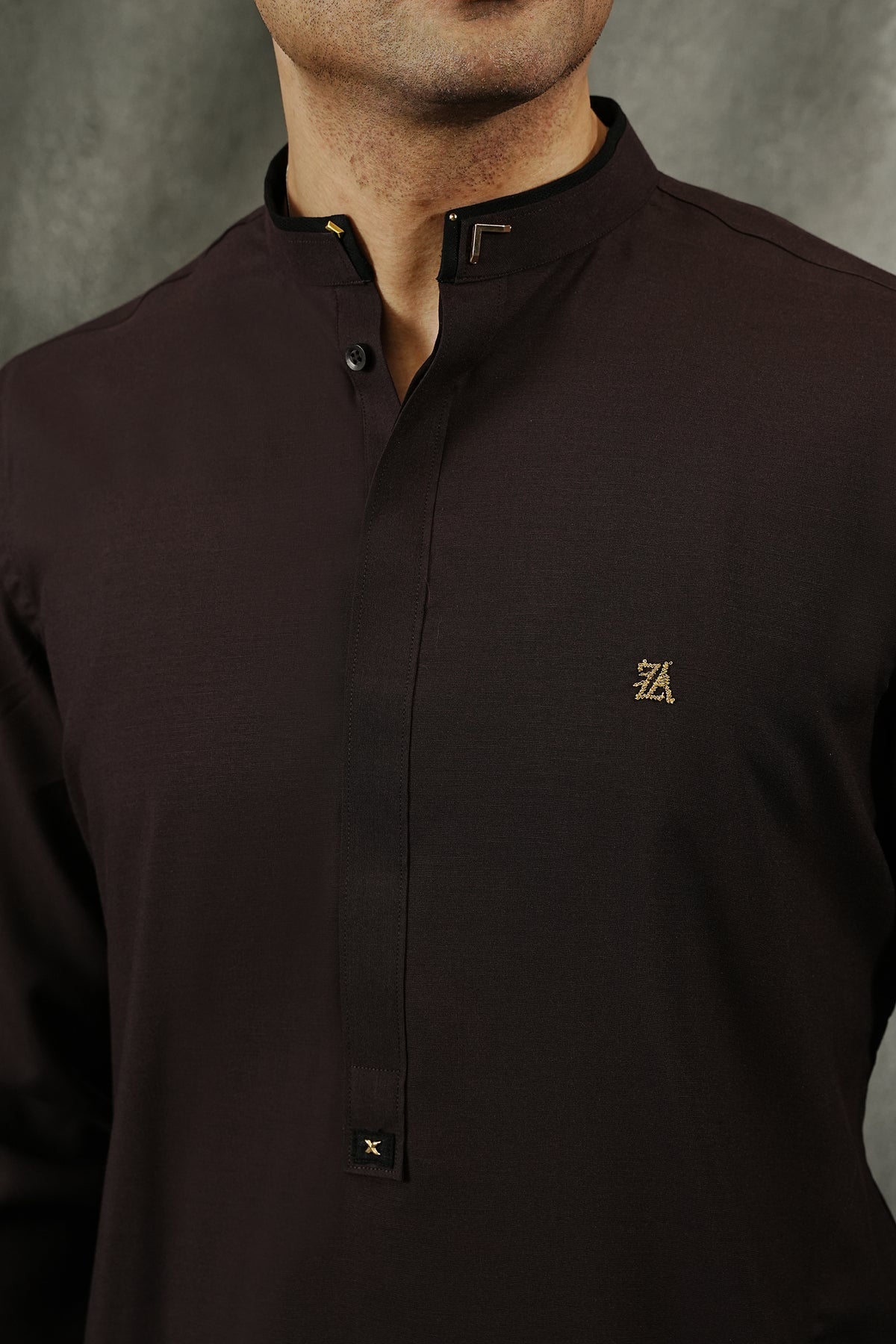 DARK BROWN KURTA TROUSER