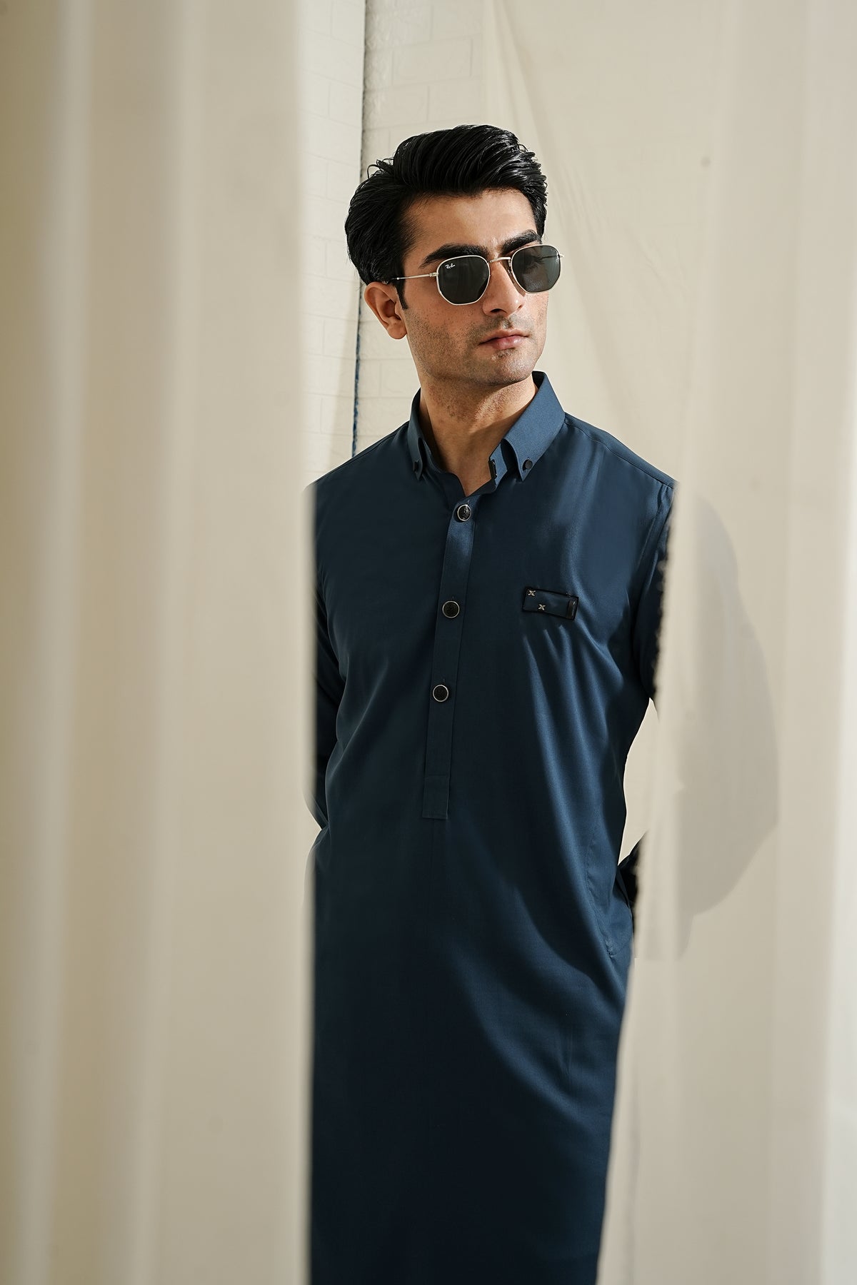TEAL BLUE KURTA TROUSER