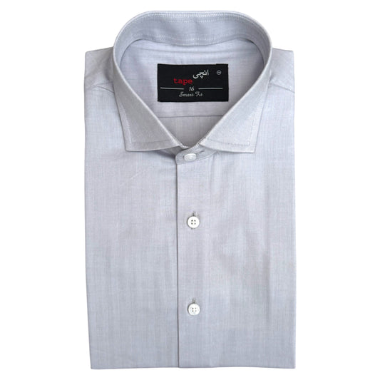 GREY HERRINGBONE SHIRT