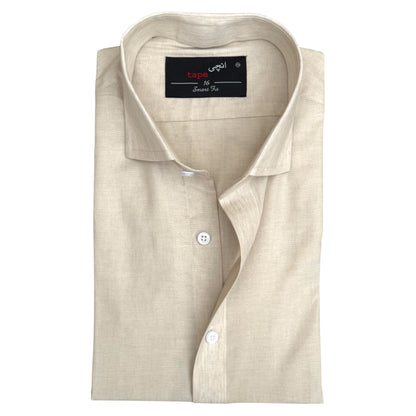 ROCK BEIGE TEXTURED SHIRT