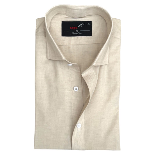 ROCK BEIGE TEXTURED SHIRT