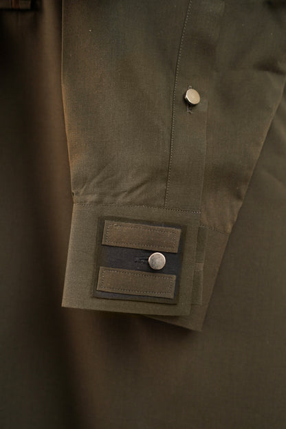 Green Band Collar Kurta Trouser