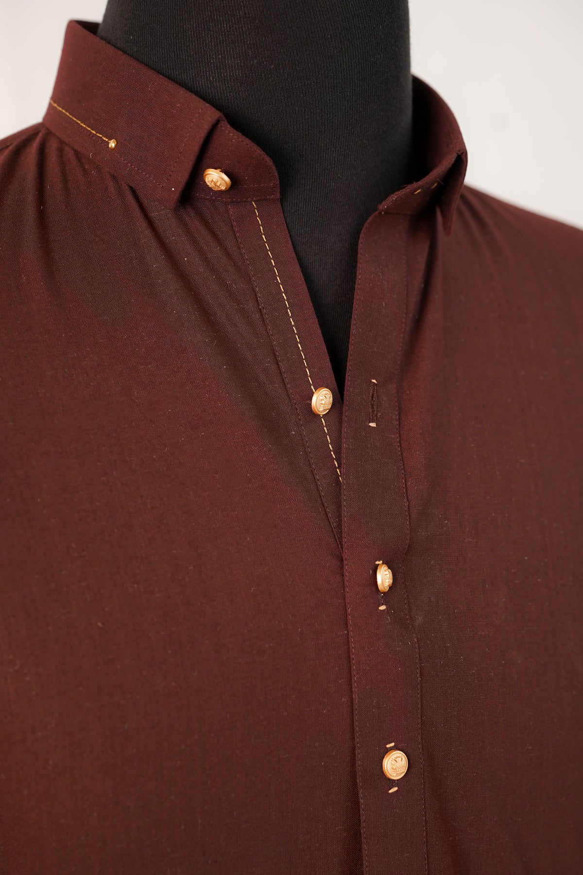 Brown Pinned Kurta Trouser