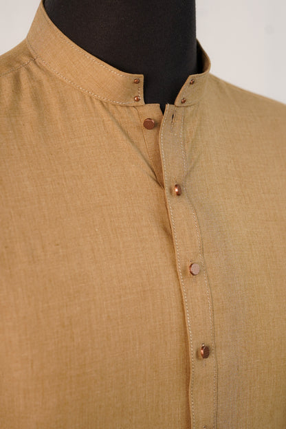 Sand Brown Kurta Trouser