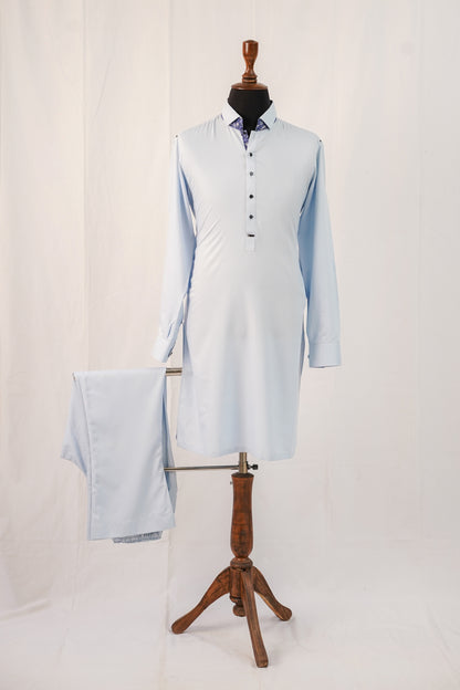 Sky Blue Kurta Trouser