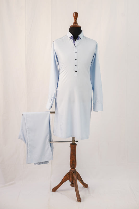Sky Blue Kurta Trouser