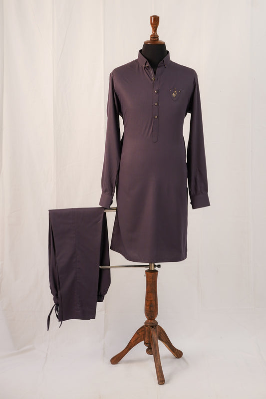 Purple Kurta Trouser