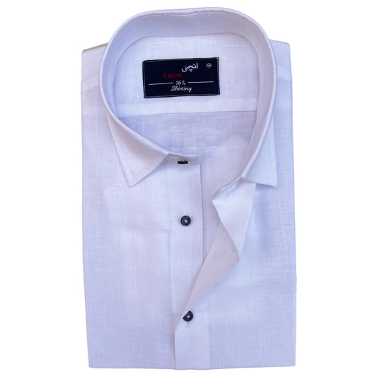 WHITE LINEN SHIRT