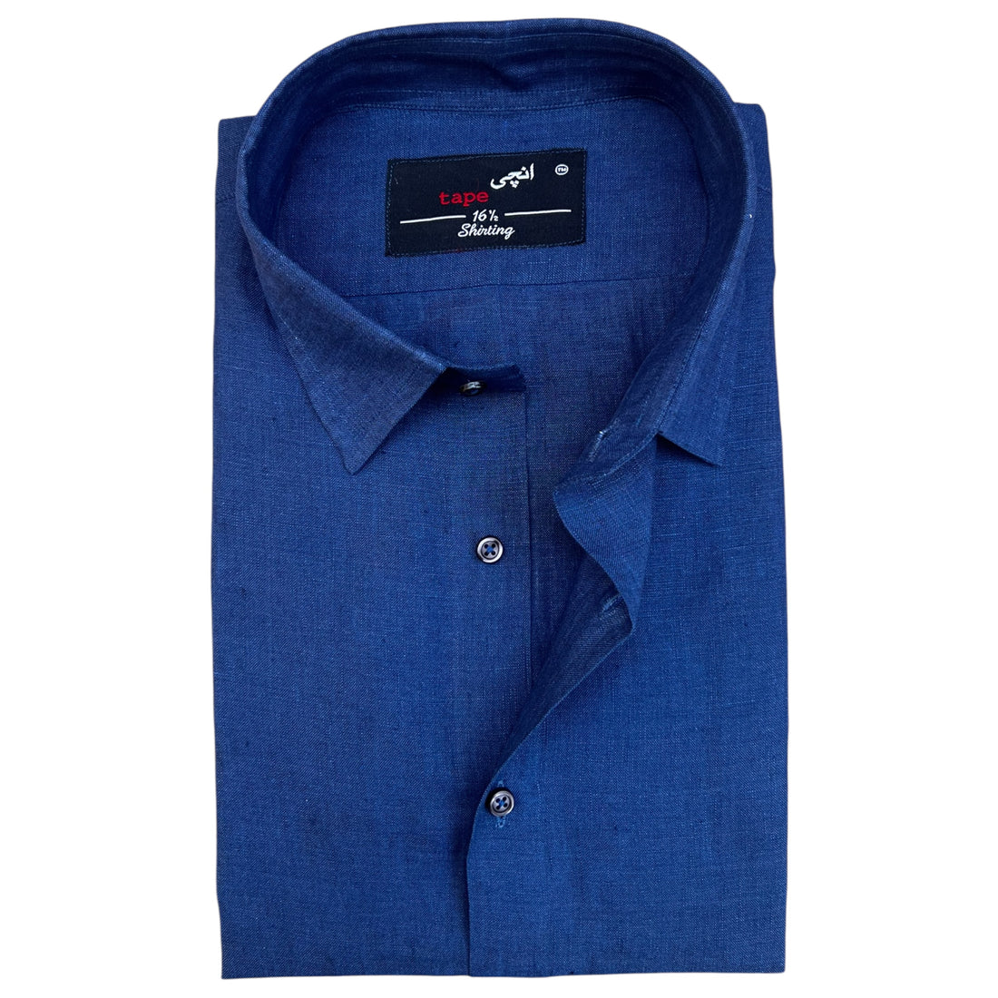 MID-NIGHT BLUE LINEN SHIRT