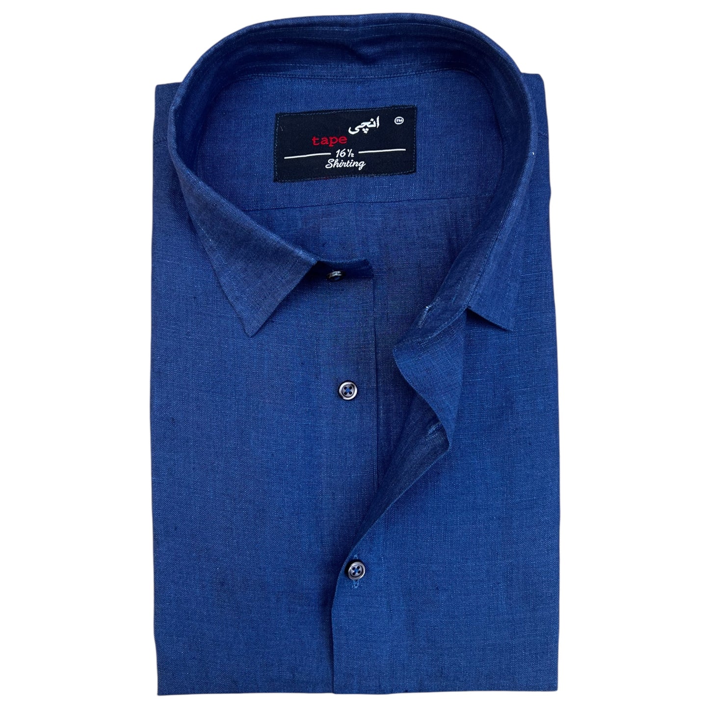 MID-NIGHT BLUE LINEN SHIRT