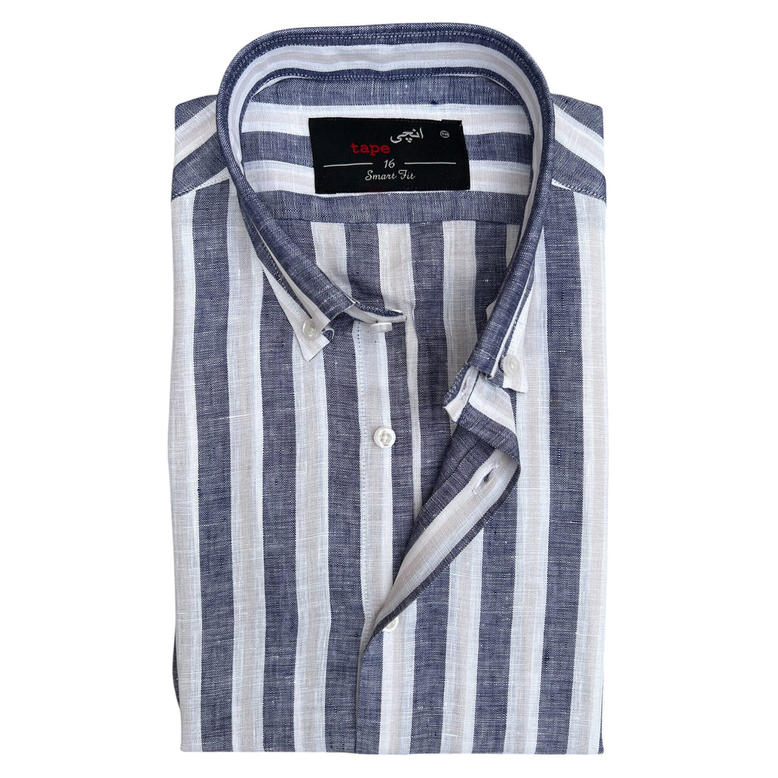 THICK STRIPED LINEN SHIRT