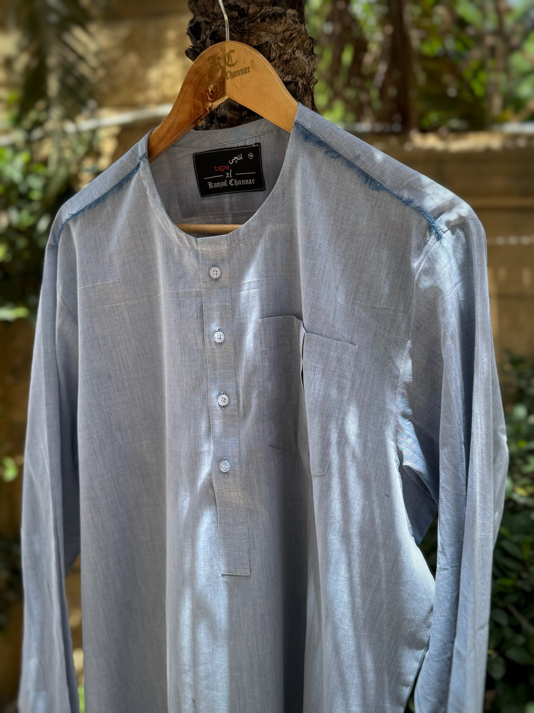 Baby Blue Pure Cotton Shirt