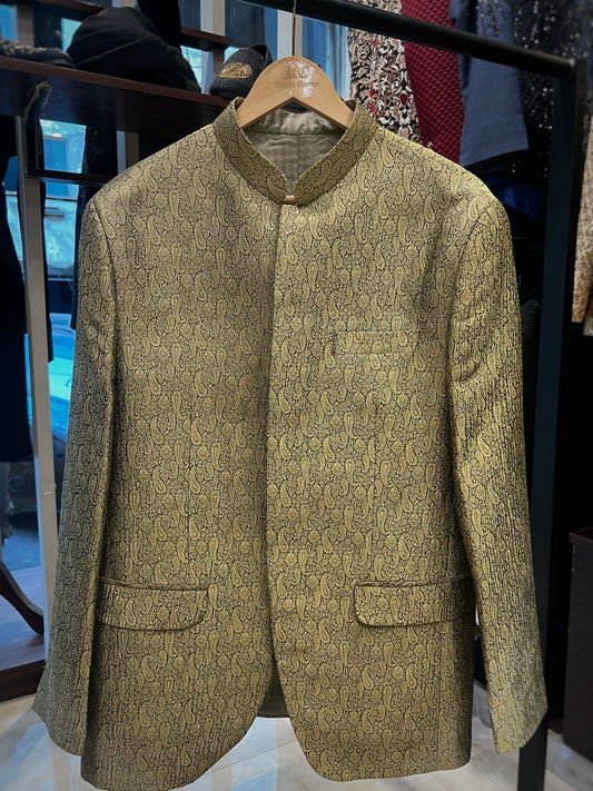 Golden Jamawar Prince Coat
