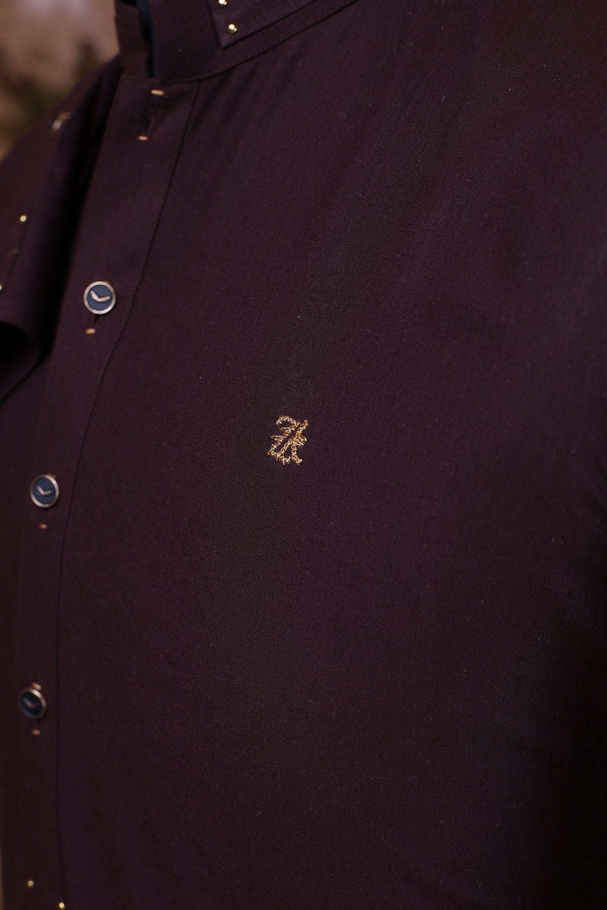 Wood Maroon Kurta Trouser