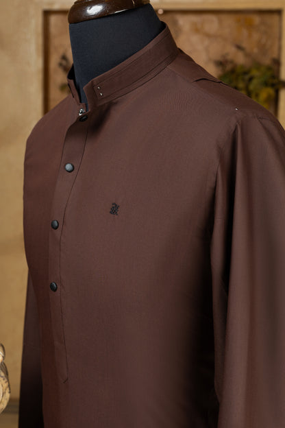 Chocolate Brown Kurta Trouser