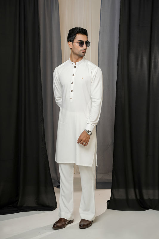 WHITE KURTA TROUSER