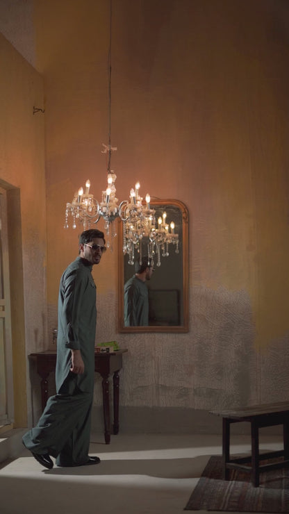 ICE BLUE FARSHI SHALWAR KAMEEZ