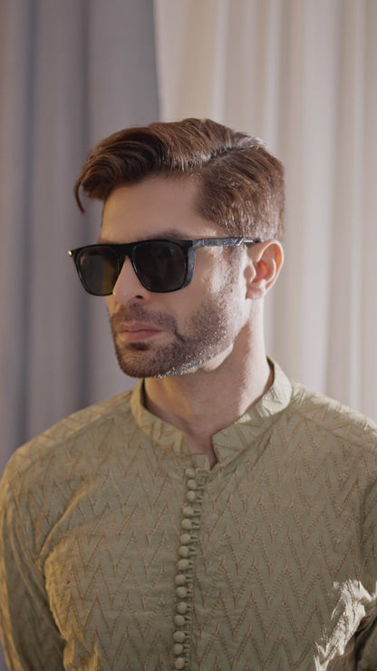 LIGHT BLUE EMBROIDERED KURTA