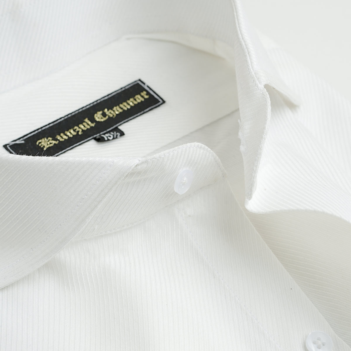 TWILL WHITE COTTON SHIRT