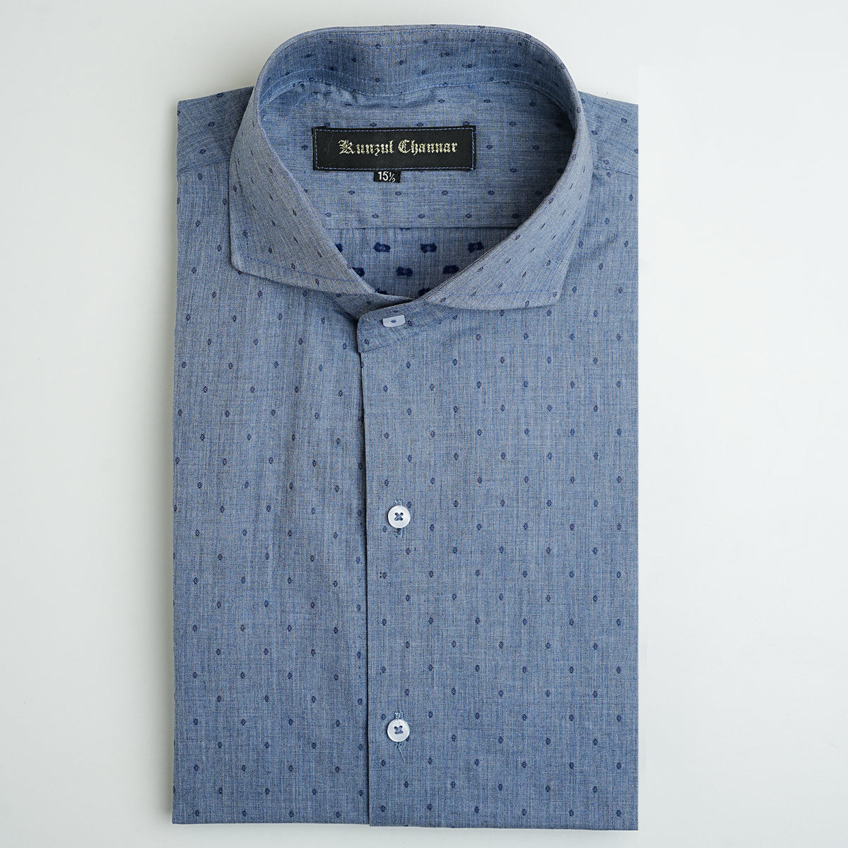 DENIM BLUE COTTON SHIRT