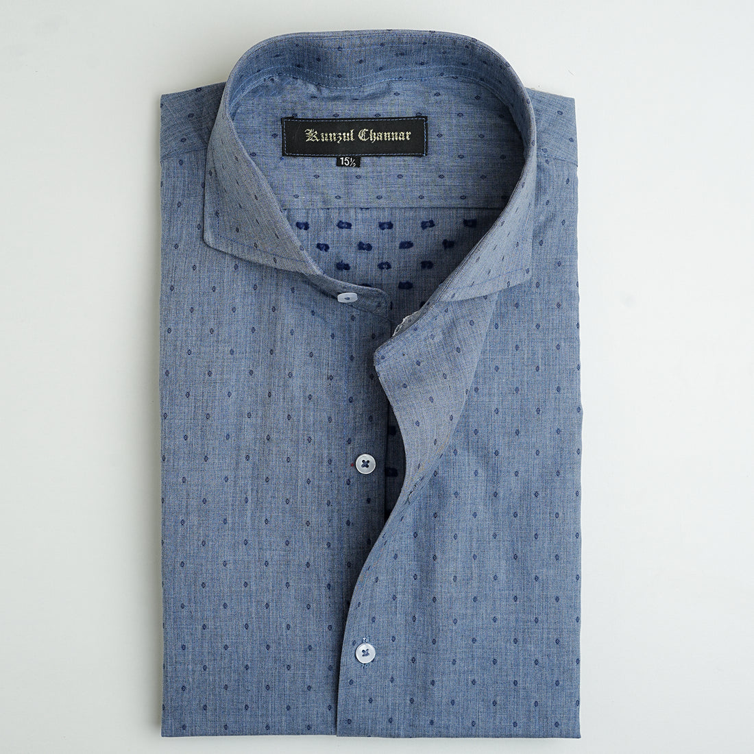 DENIM BLUE COTTON SHIRT