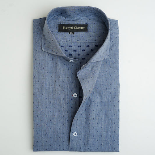 DENIM BLUE COTTON SHIRT