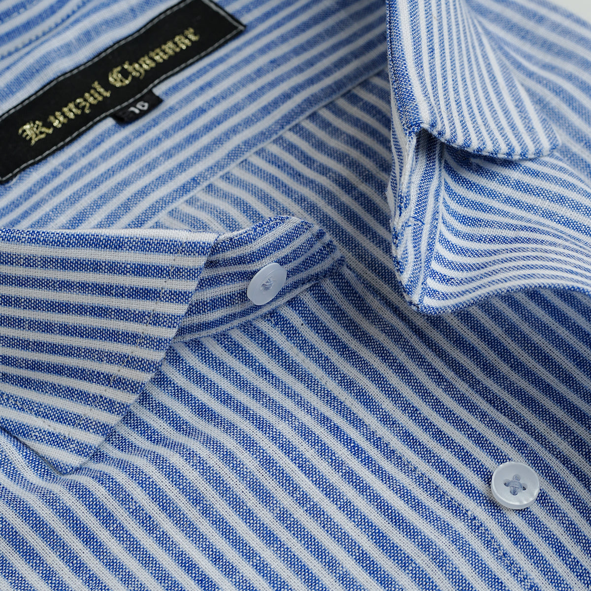 BLUE STRIPED SHIRT