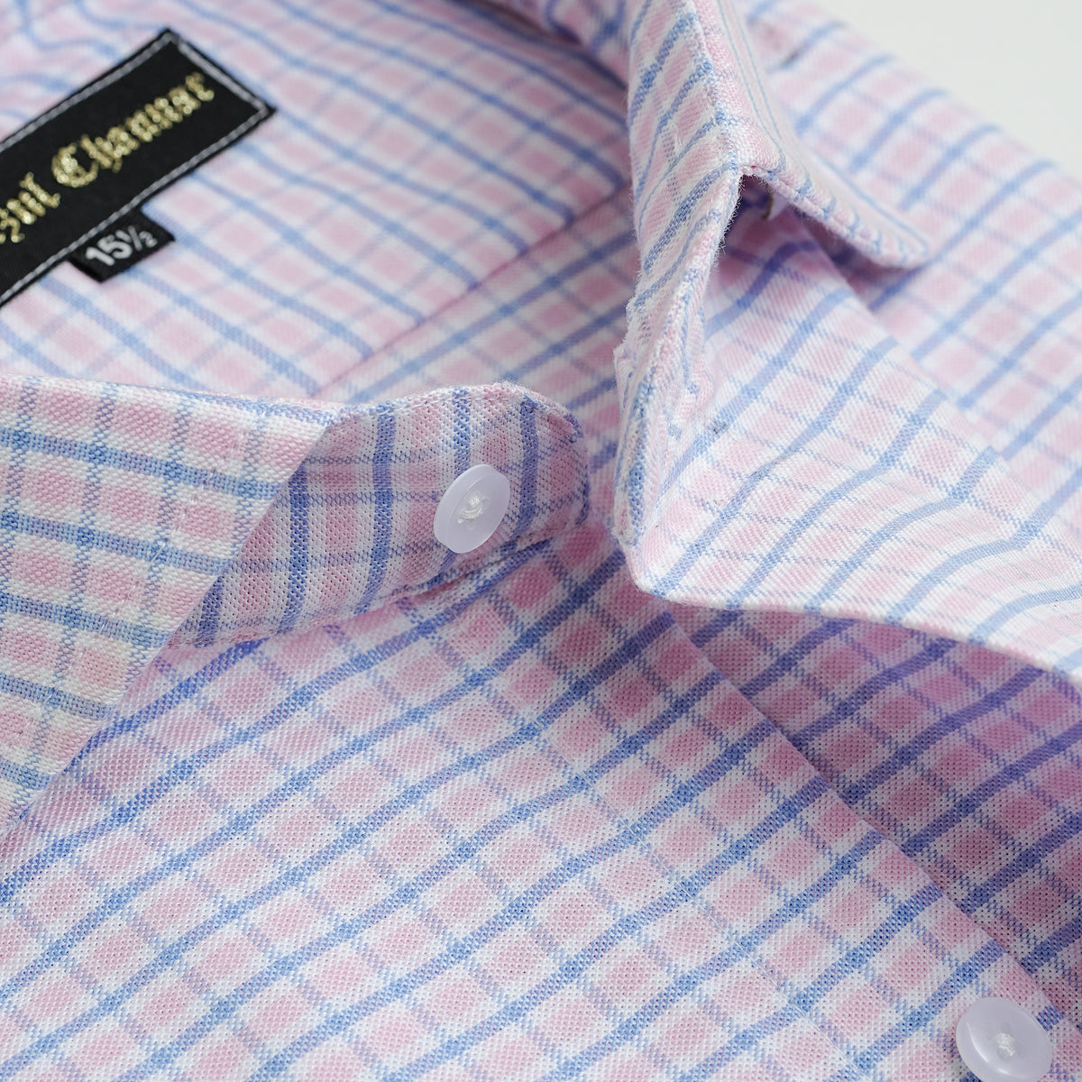 PINK & BLUE CHECKERED SHIRT