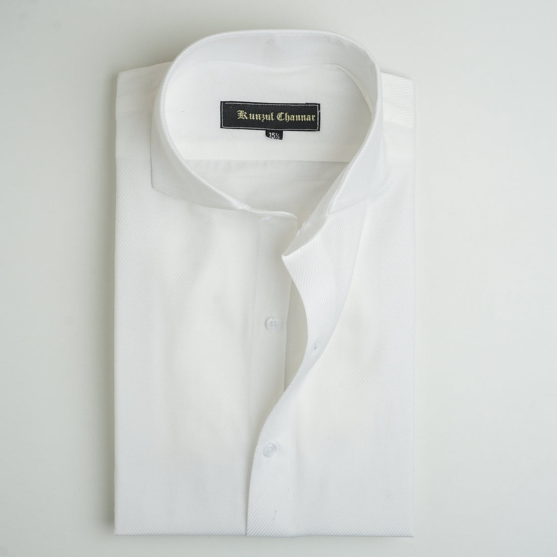 TWILL WHITE COTTON SHIRT