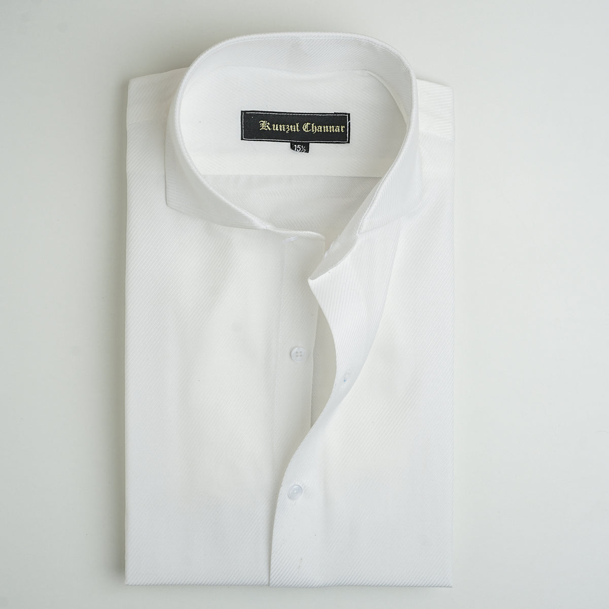 TWILL WHITE COTTON SHIRT