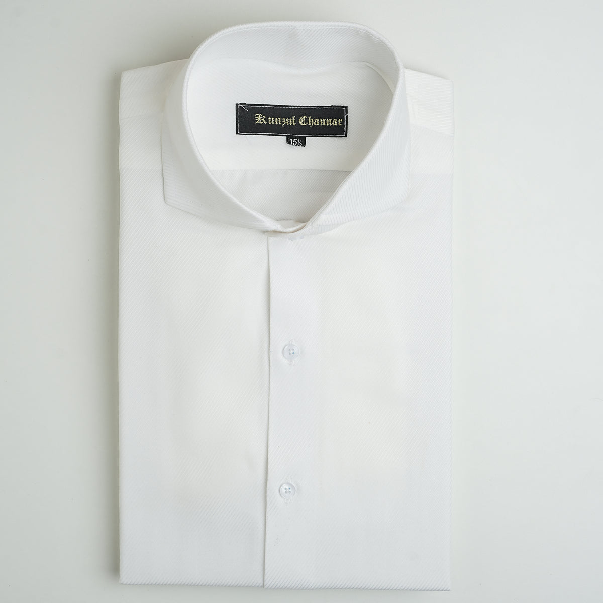 TWILL WHITE COTTON SHIRT