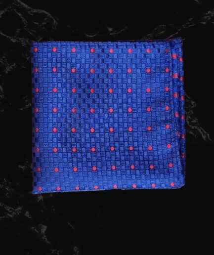 Blue & Red Pin Textured Embossed